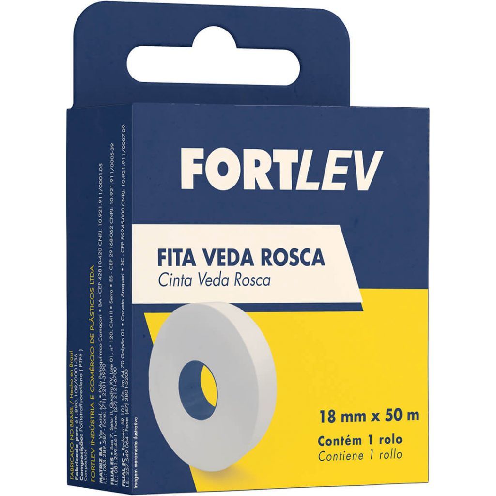 Fita Veda Rosca 18mmx50Mt Fortlev