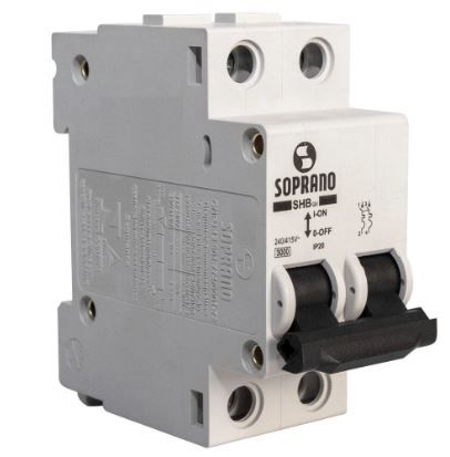 Disjuntor Bipolar 16A Soprano