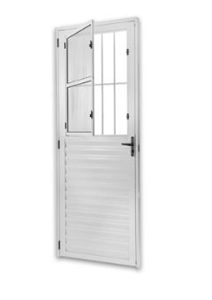 PORTA ALUM POSTIGO VENEZ 210X80 DIREITA SMG