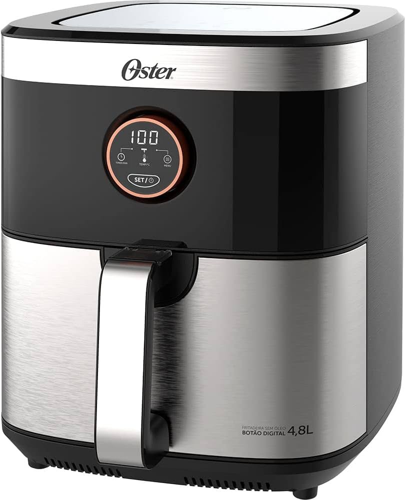 Airfryer Digital 4,8L Inox Ofrt660 Oster 