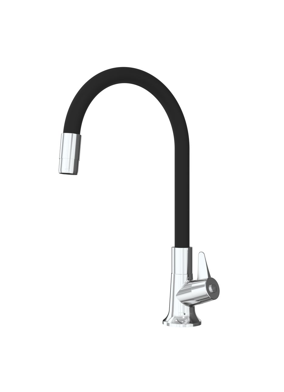 Torneira Bica Movel Mesa C/ Tubo Flex PT ...
