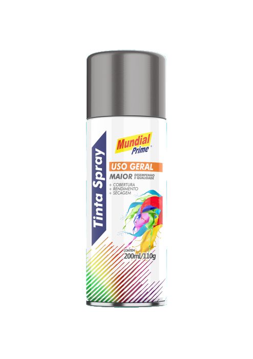 Tinta Spray 200Ml Metalica Alum Mundial P...