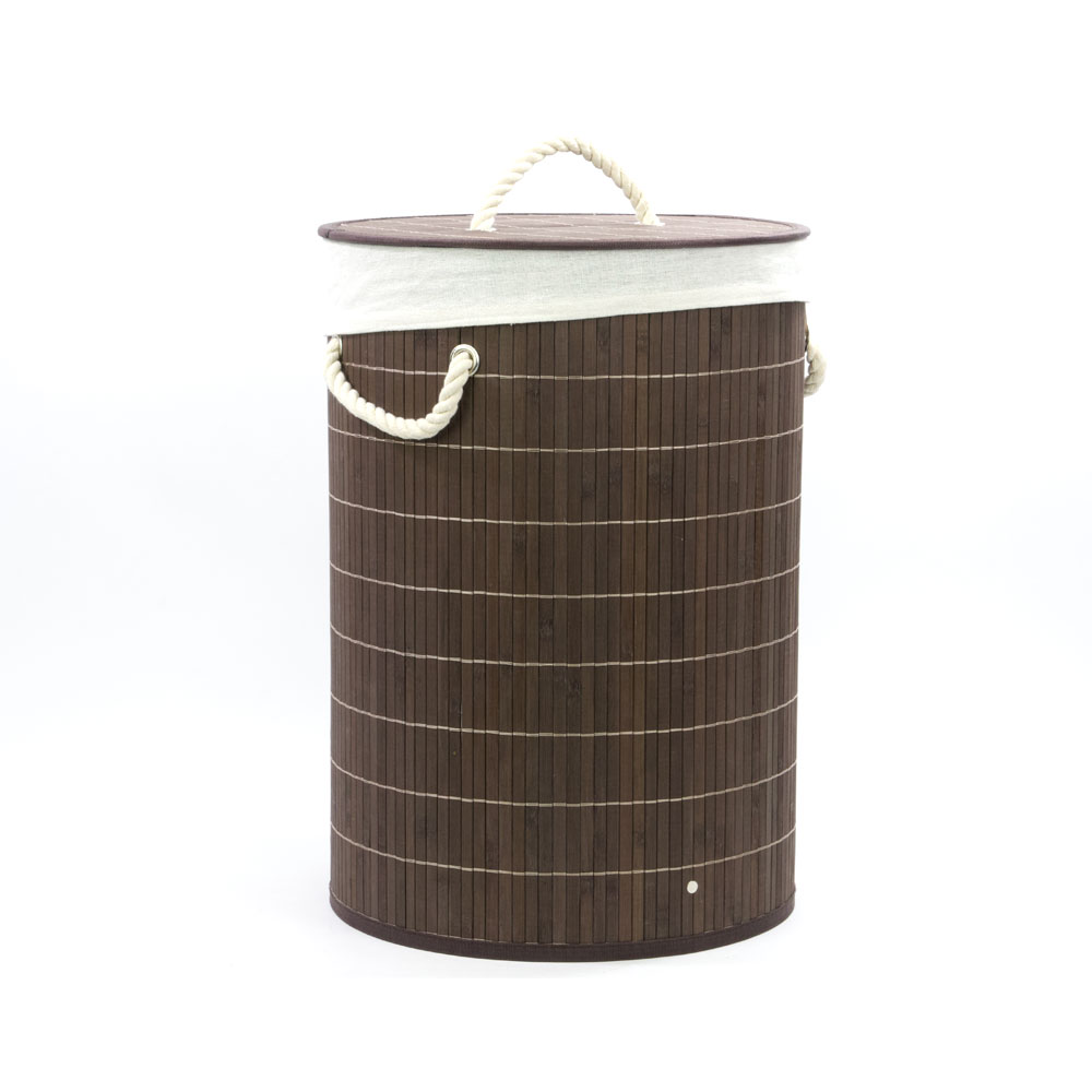 Cesto Bambu C/Tampa Red Escuro Bm23264 Mimo