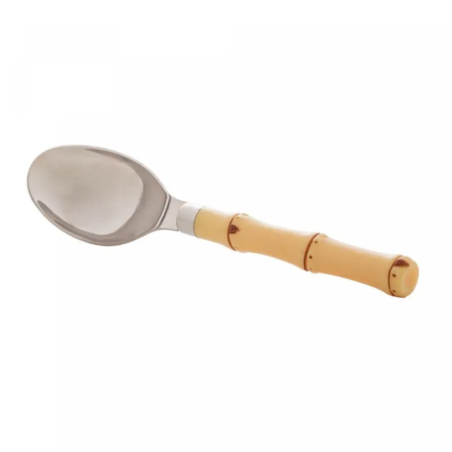 Colher P/Sorvete Inox C/Cabo Abs Bambu Lyor 