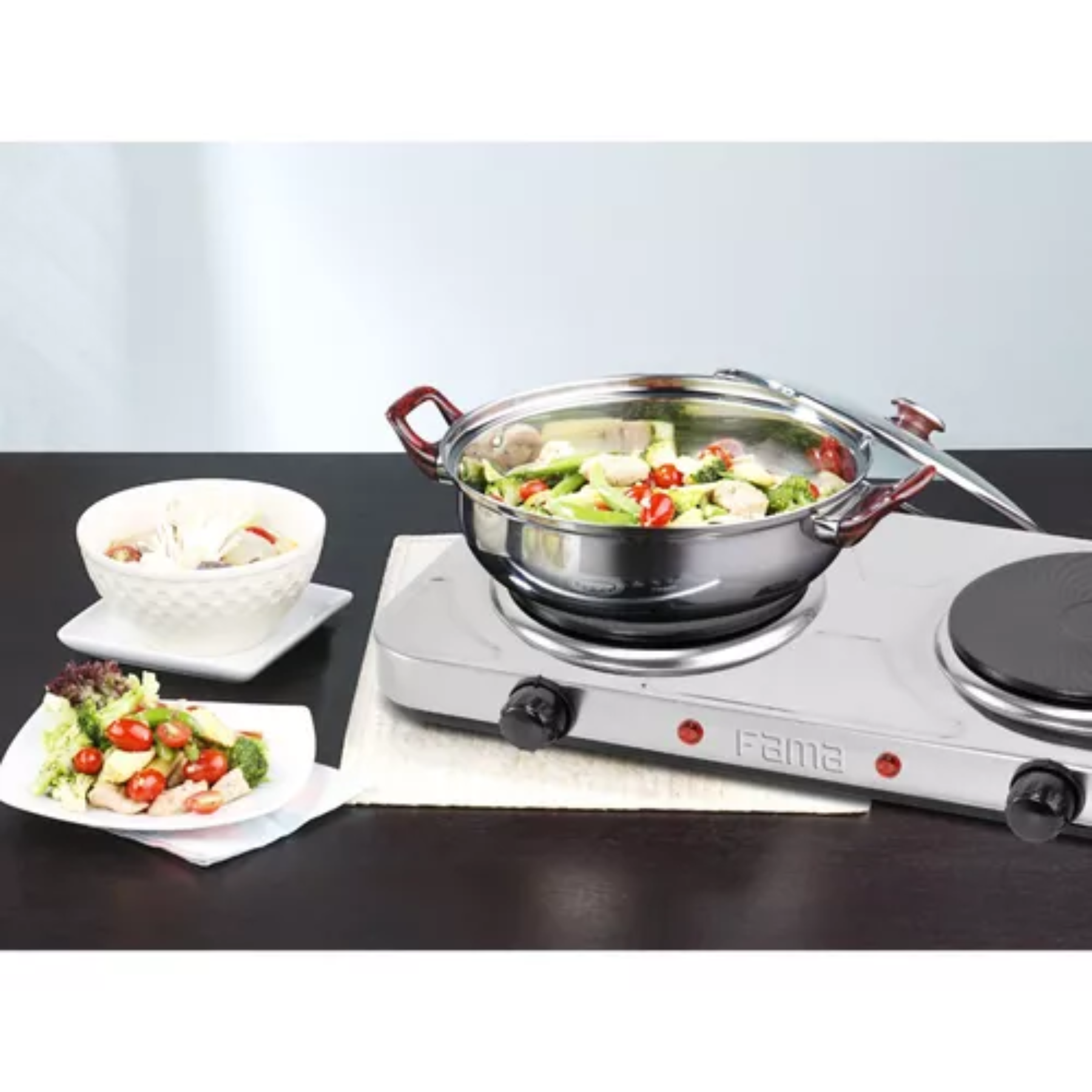 Fogao Eletrico Inox 02 Bocas 127W Ffg01 B...