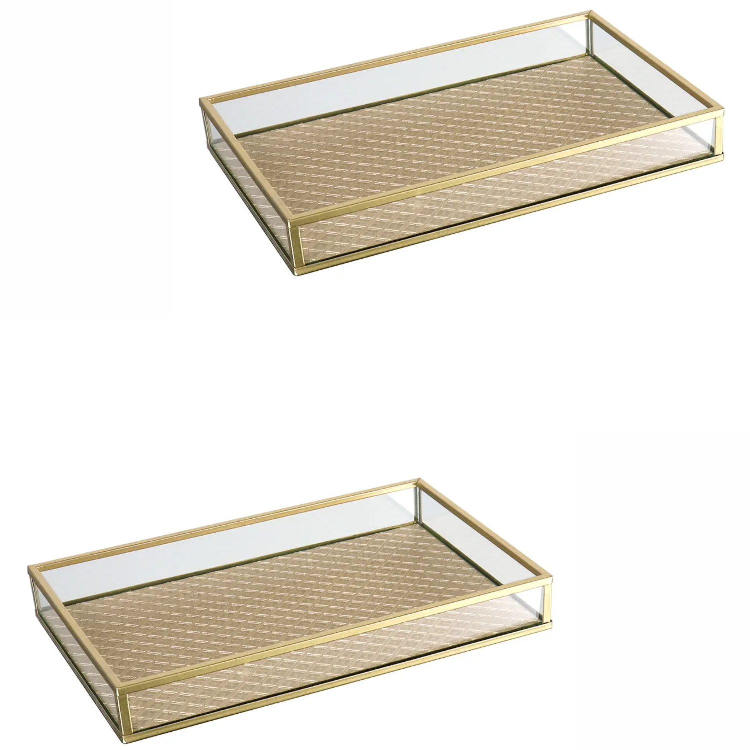 Bandeja Decorativa Bg/Dourado Kv0287 Btc