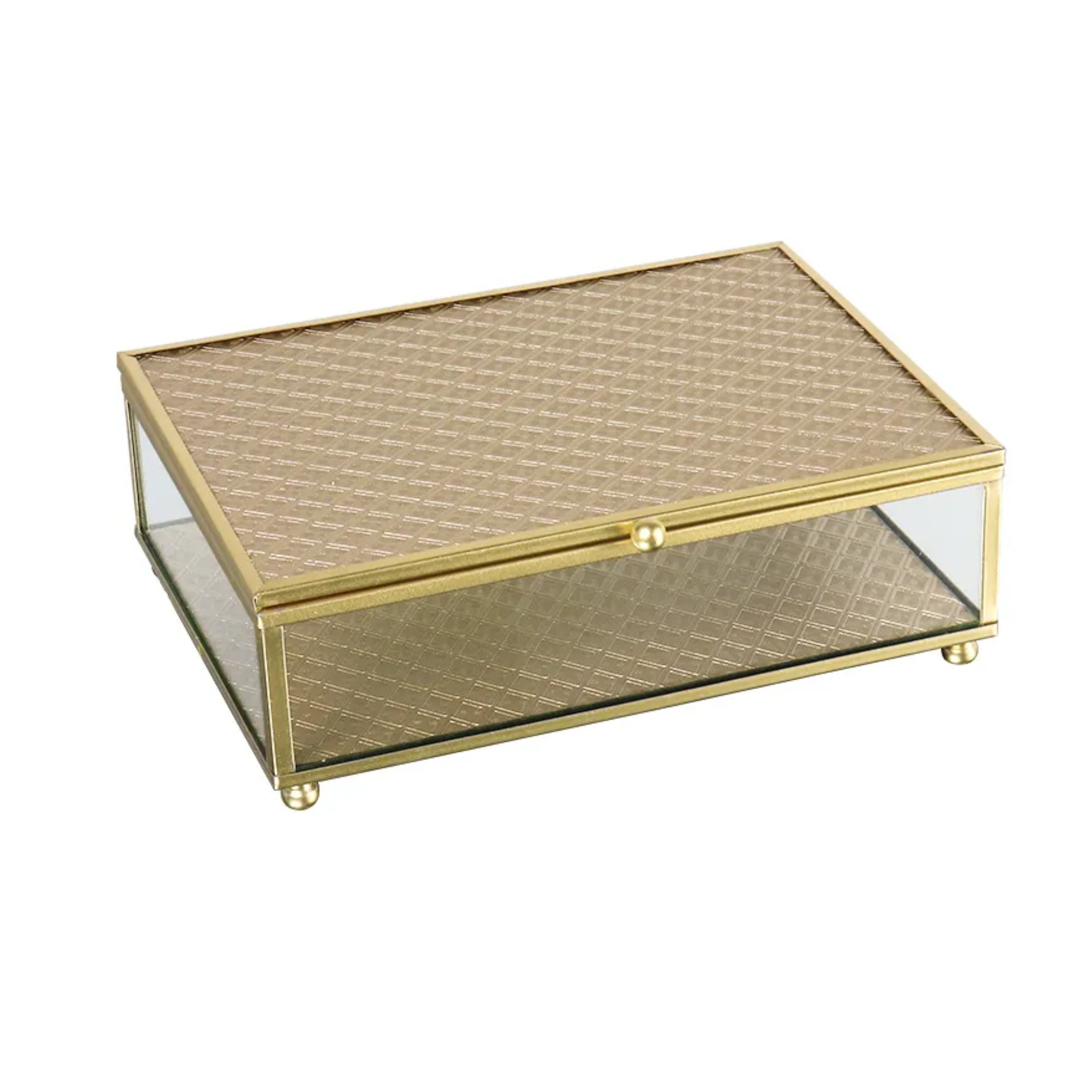 Caixa Decorativa Bg/Dourado Kv0284 Btc