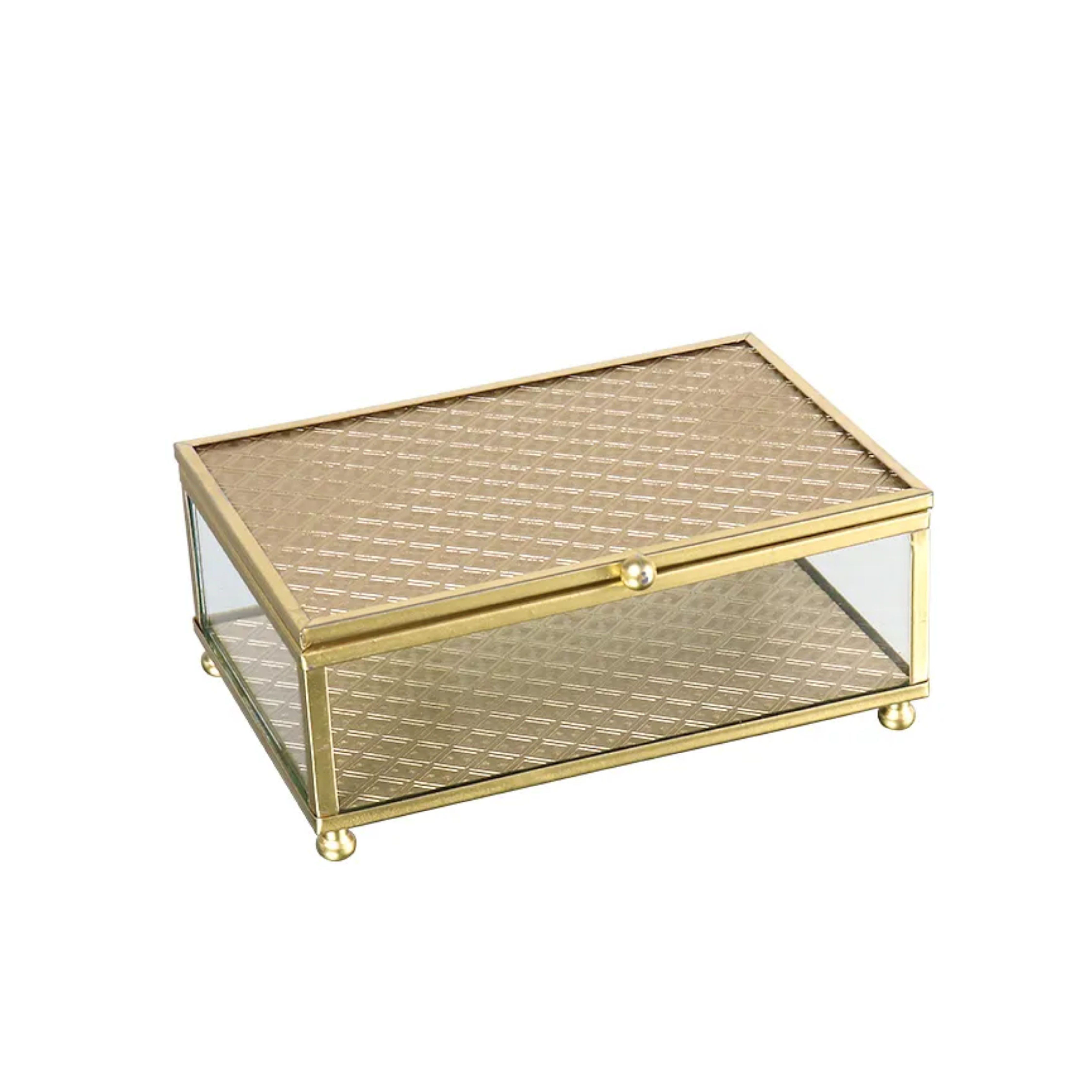 Caixa Decorativa Bg/Dourado Kv0285 Btc