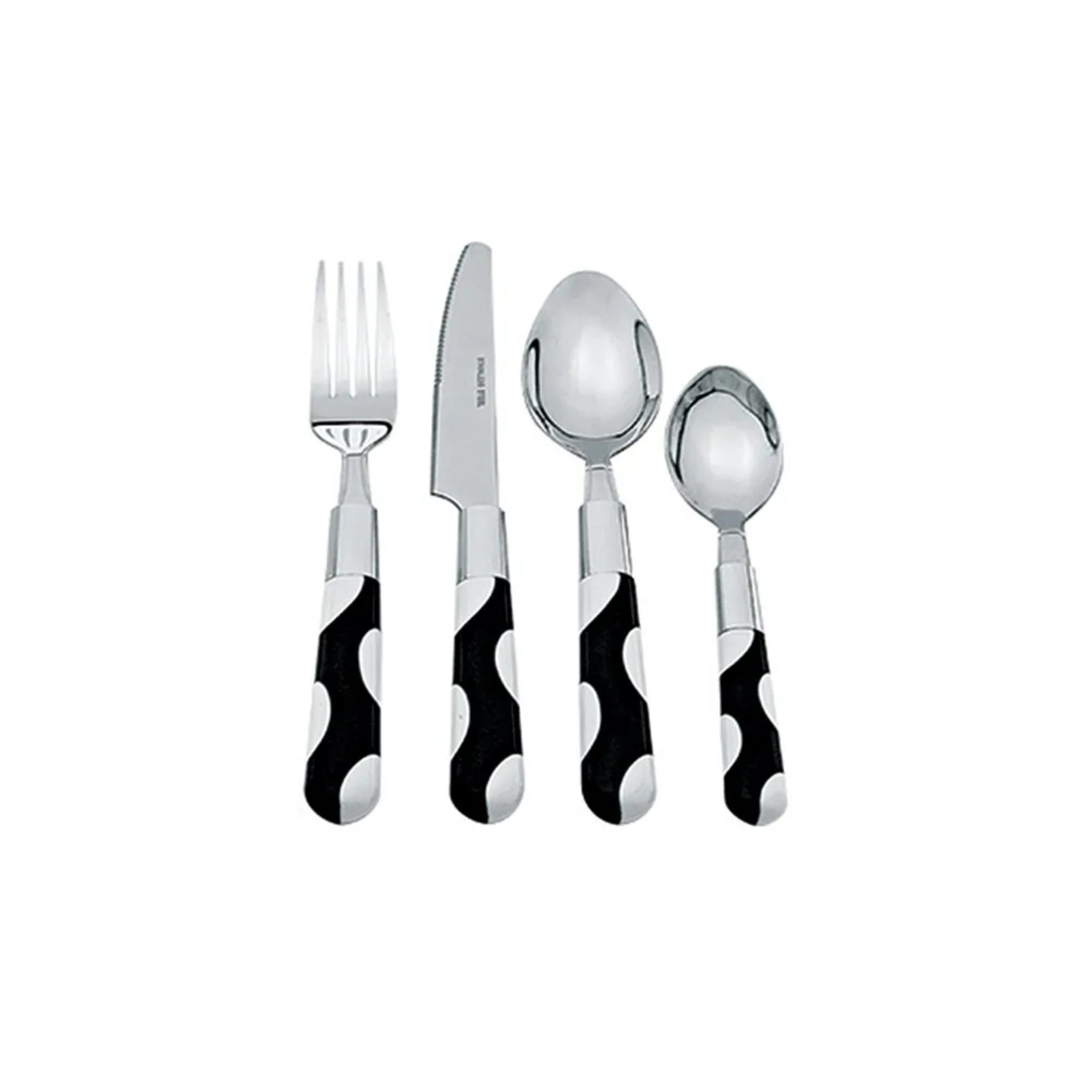 Faqueiro 24Pc Resina PT/BR Sg0021 Btc