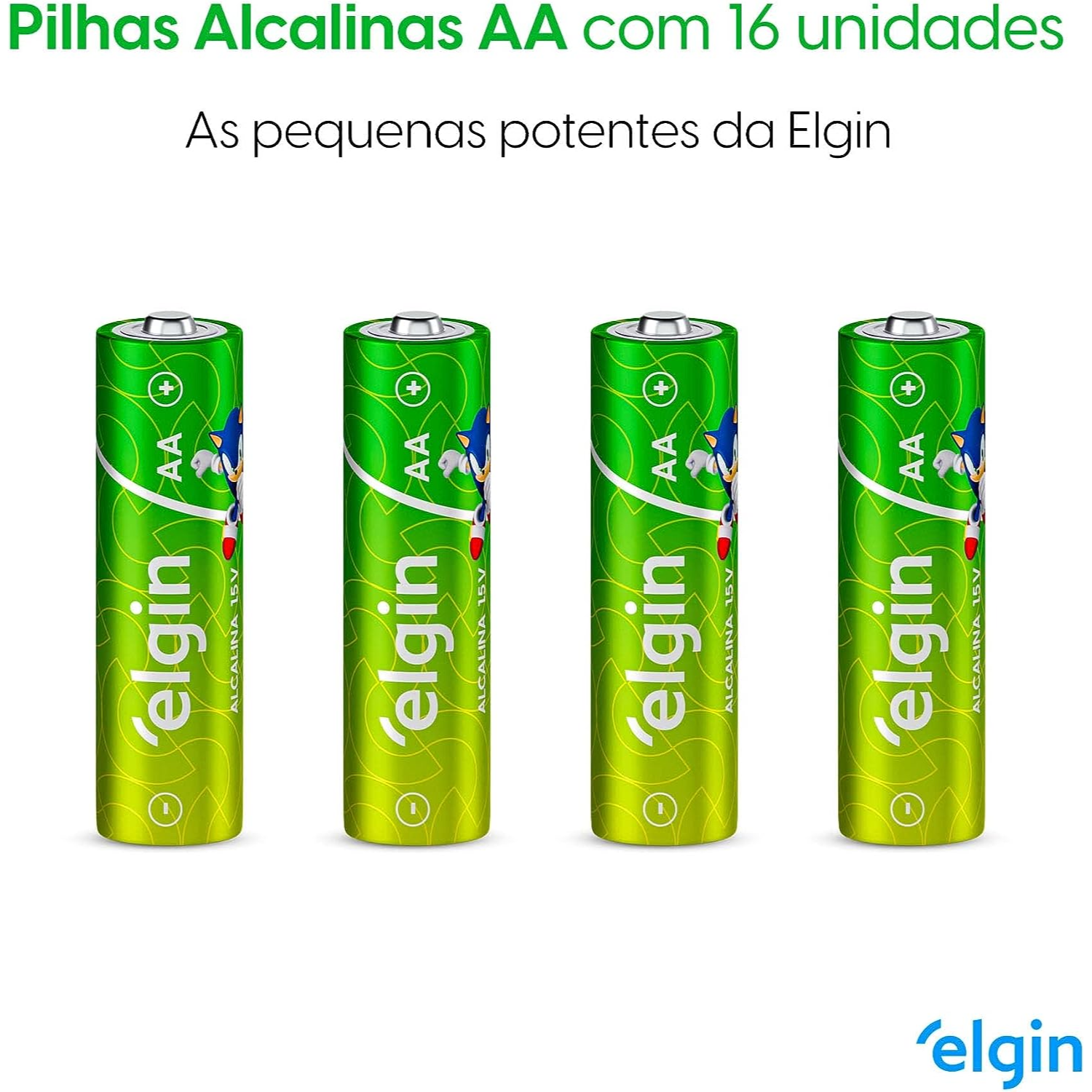 Pilha Alcalina Aa Blister C/16 Elgin