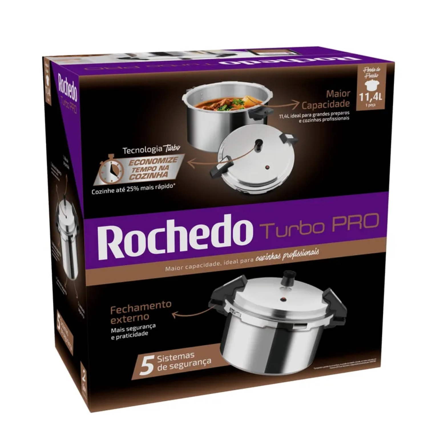 Panela Pressao Turbo Polida 11,4L K852K5A...