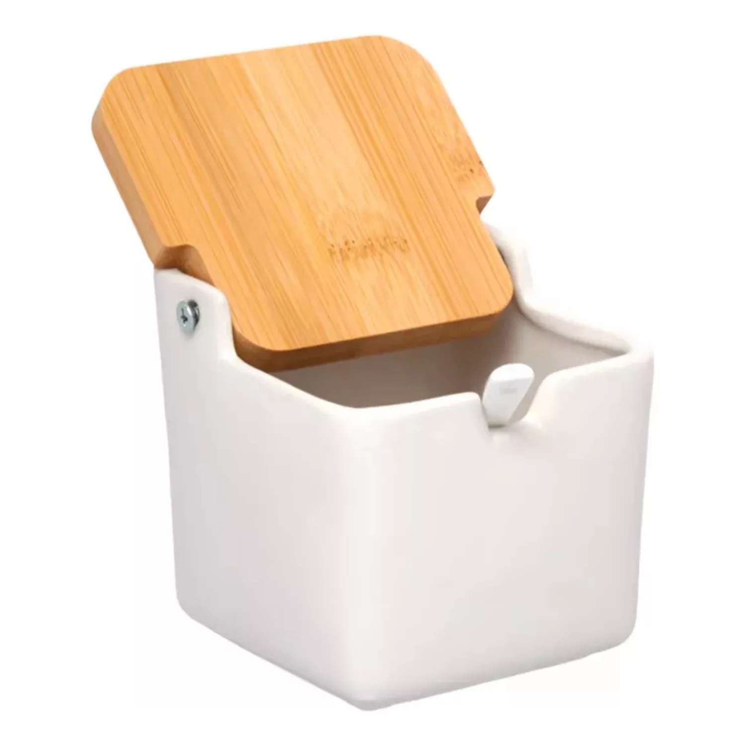 Saleiro Mesa Ceram C/Tp Bambu E Colh 5774...
