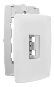 Placa 4X2 1 Posto Vert C/Sup Slim Ilumi