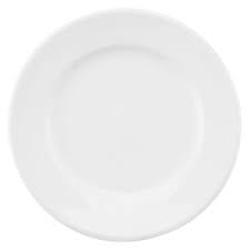 Prato Raso 26Cm Com Relevo Marfim Nk0273