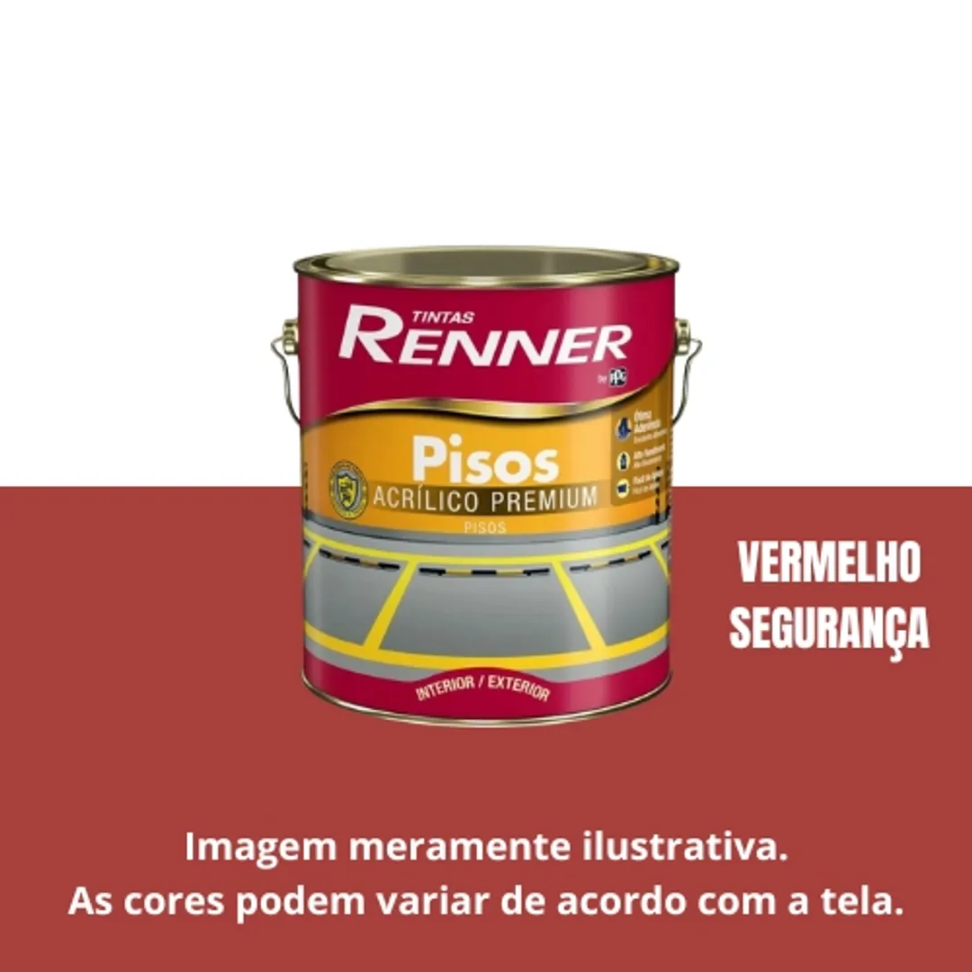 Tinta Piso Vermelho Seguranca Fsc 3,6L Re...