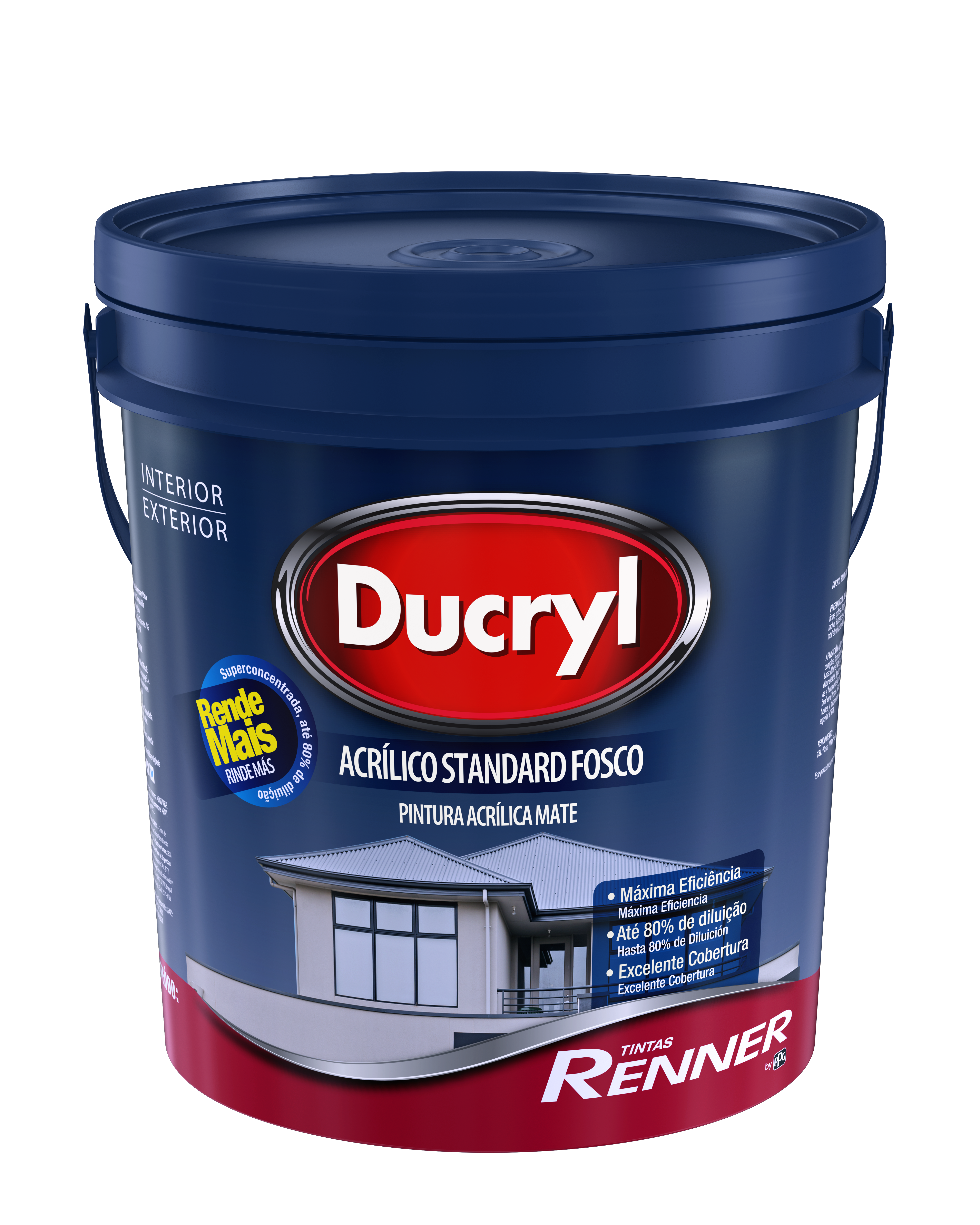 Tinta Acril Stand BRanco Fsc 3,6L Ducryl