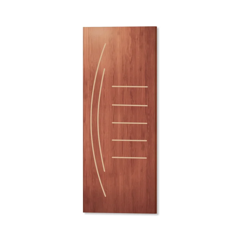 Porta Frisada Mogno 06 210X60 Clm
