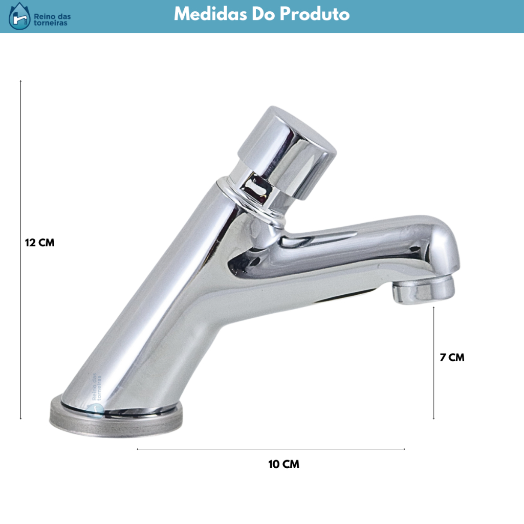 Torneira P/Lav Mesa C/Fech Auto Abs Croma...