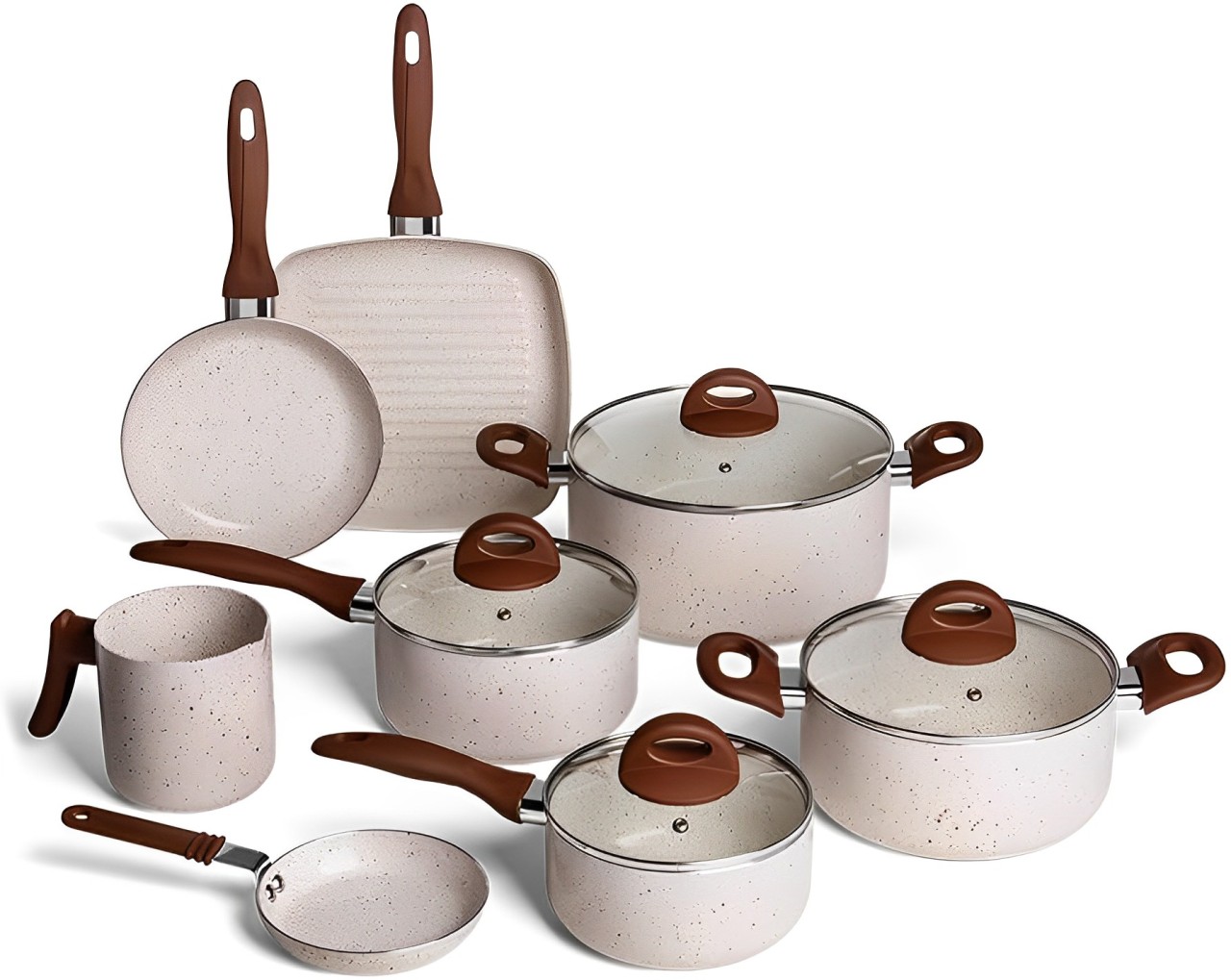 Conjunto 06 Pan Ceram  Smart Vanilla 4791...