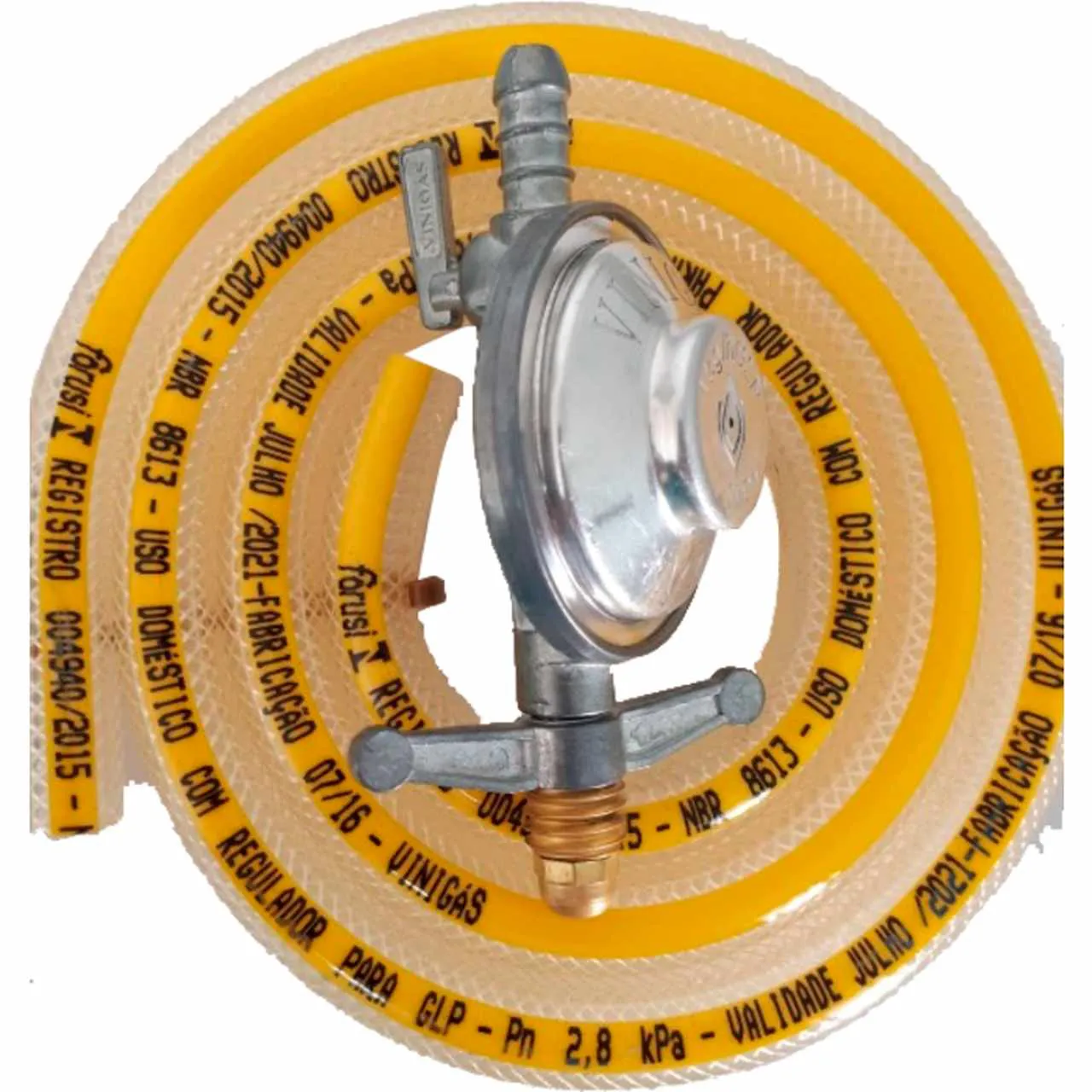 Mangueira P/Gas 5/16 1M C/Valv PT Plasbohn