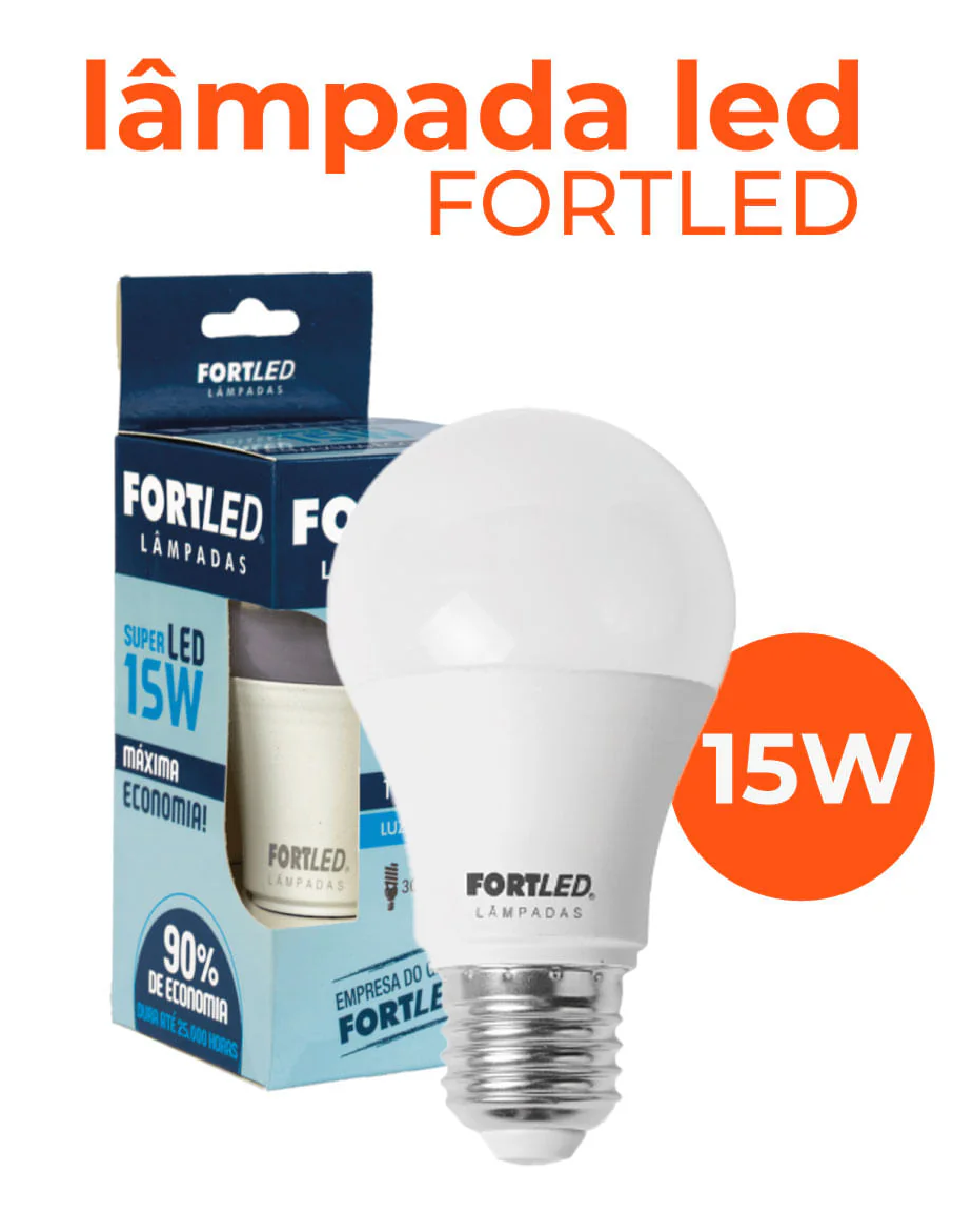 Lamp Led 15W Fortlev