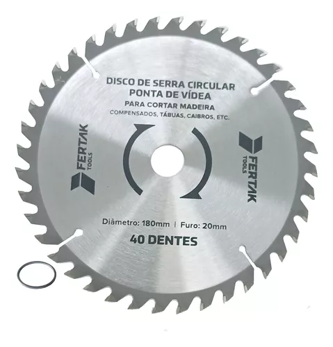 Serra Circular 40D - 180X20mm Fertak