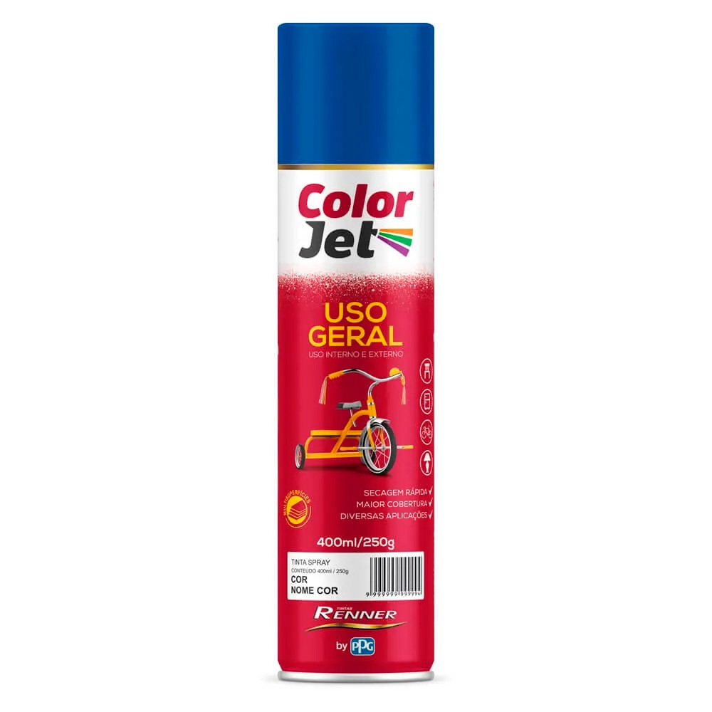 Tinta Spray Azul Real BR 400Ml Renner