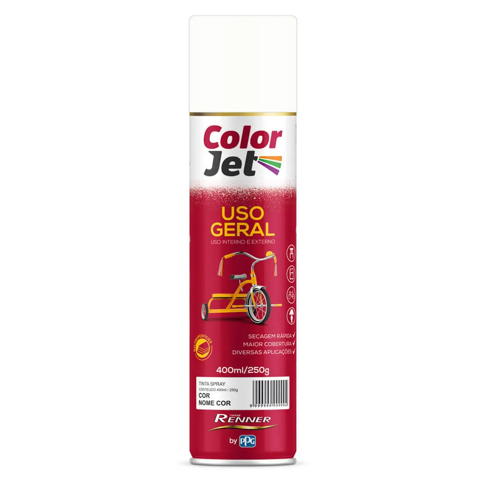 Tinta Spray BRanco BRilh 400Ml Renner