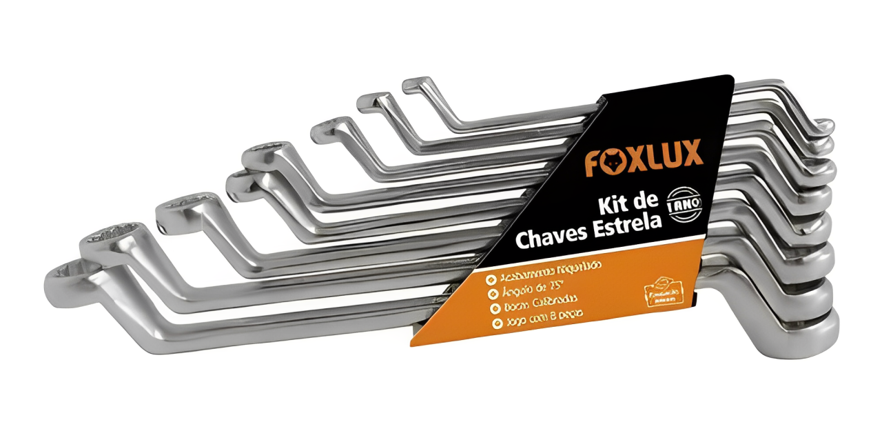 Kit Chave Estrela Com 6Pcs Foxlux