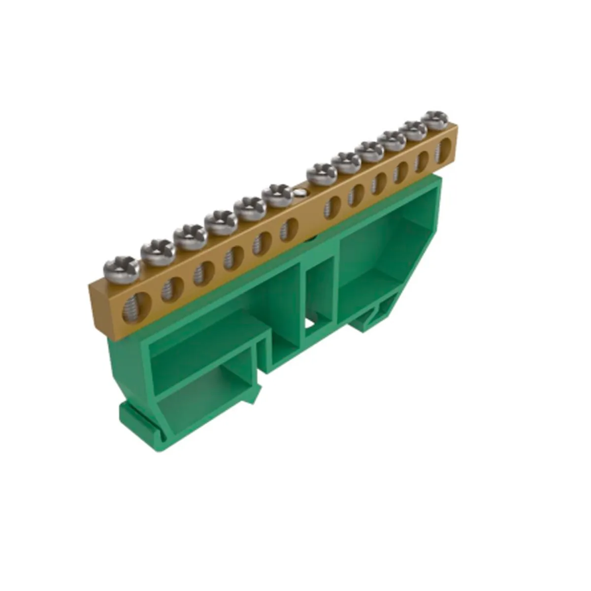 Kit Barramento Terra 12 Furos C/ Sup Vd Taf
