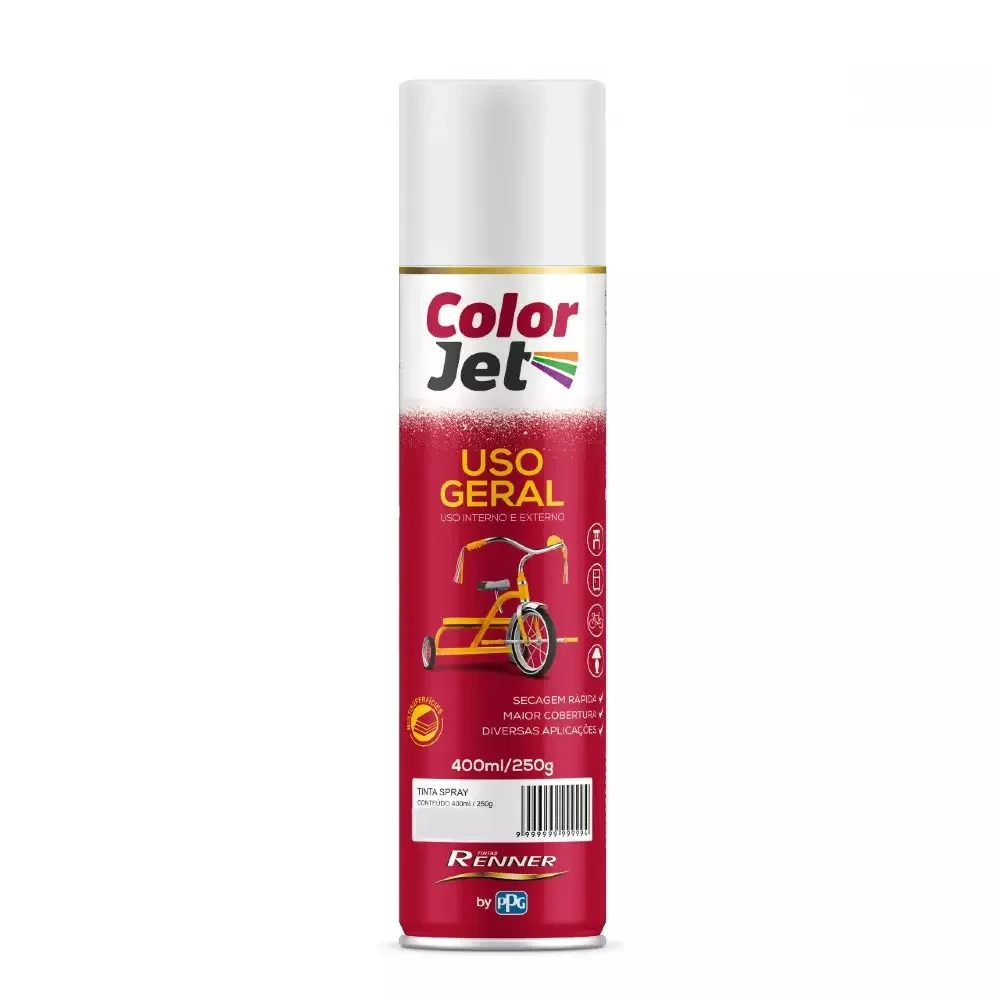 Tinta Spray BRanco Fsc 400Ml Renner 