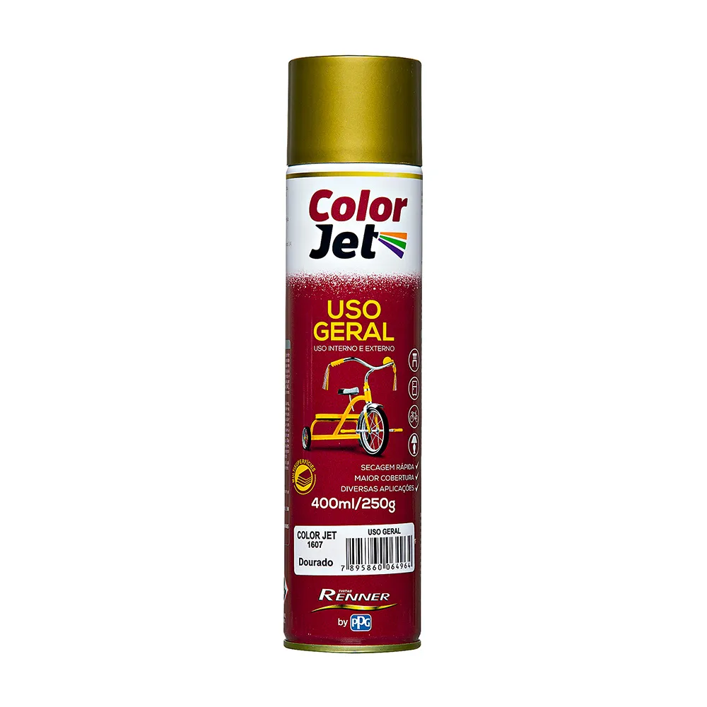 Tinta Spray Dourado 400Ml Renner
