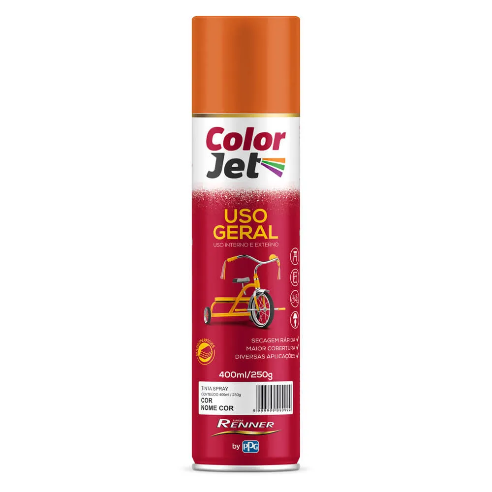 Tinta Spray Laranja BR 400Ml Renner