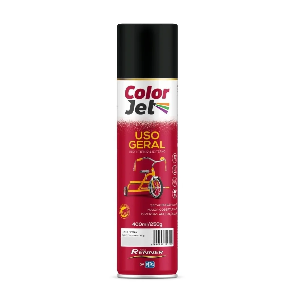 Tinta Spray Preto Fsc 400Ml Renner