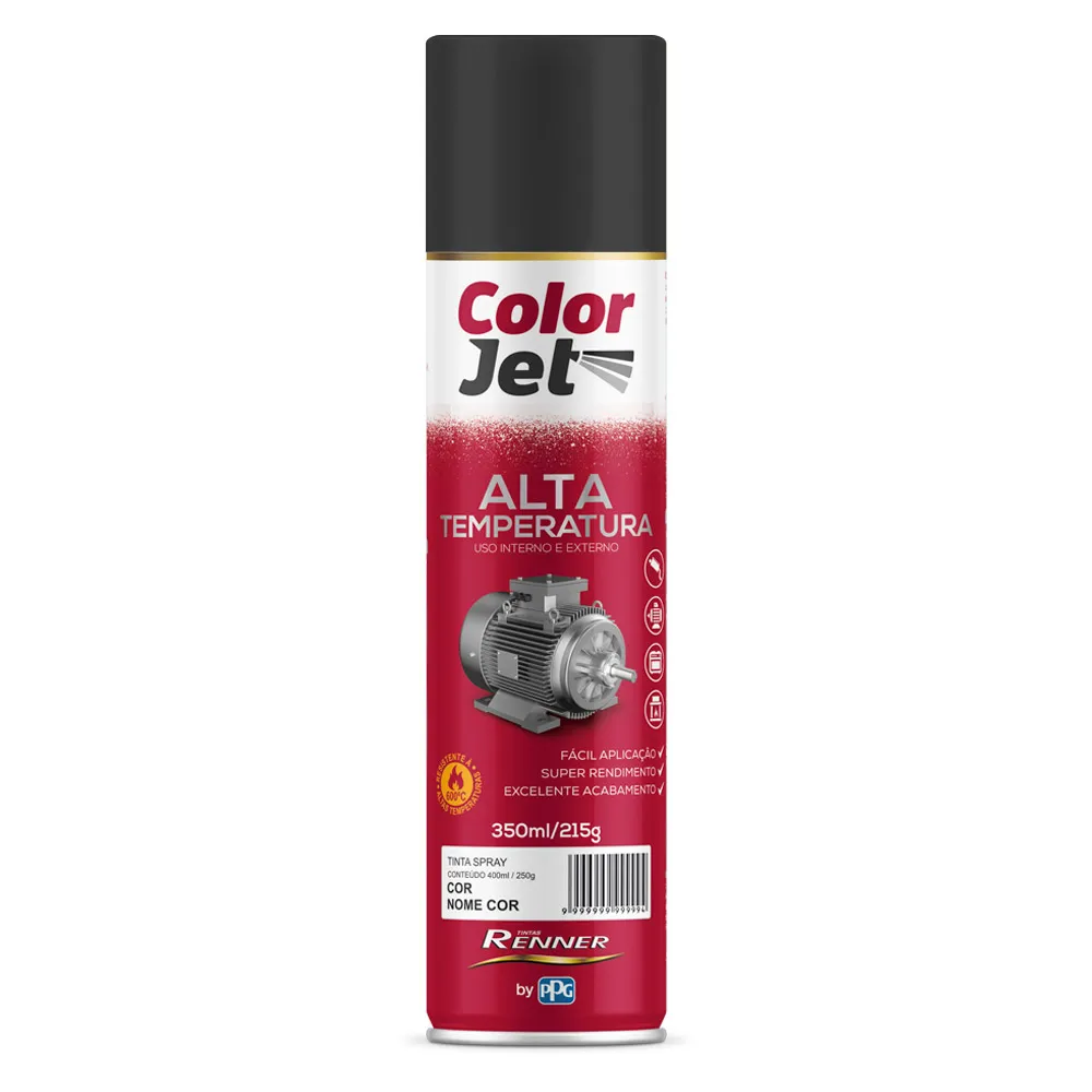 Tinta Spray Preto Fsc Alta Temp 400Ml Renner