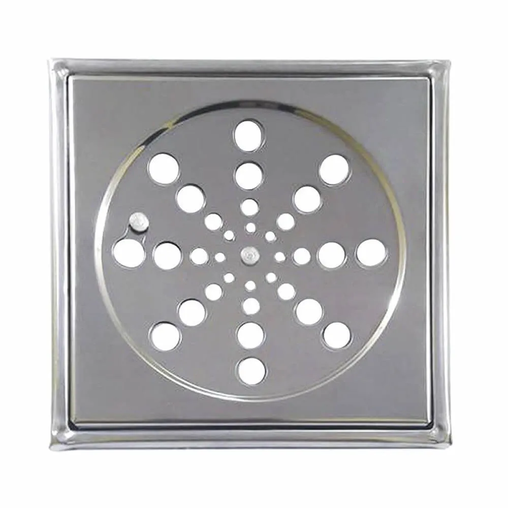 Grelha Inox 15X15 Quad C/ Caixilho Sigma