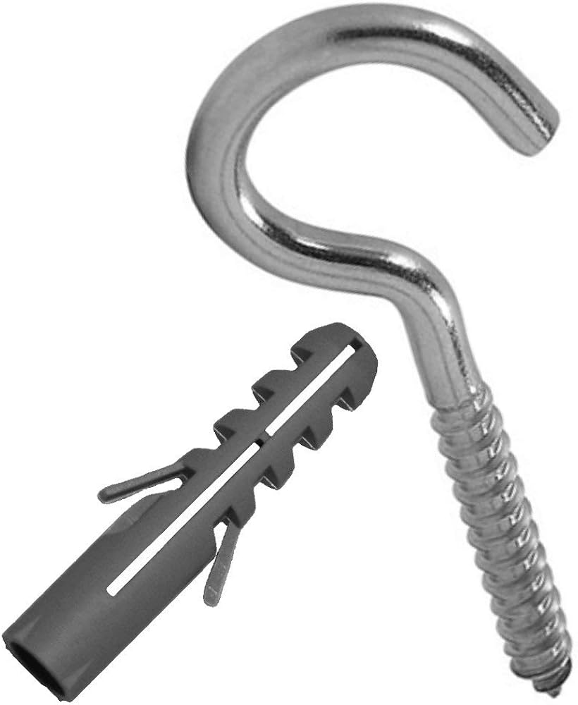 Gancho C/Bucha 08mm Zinc