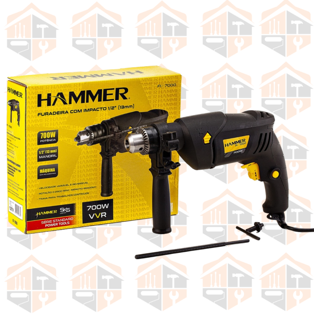 Furadeira De Impacto 1/2 (13mm) 700W 110V...