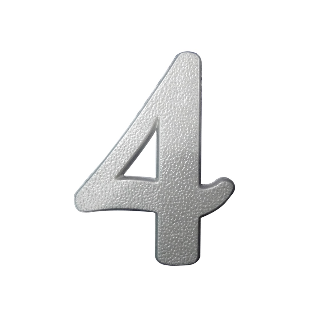 Numero Resid 4 Aluminio Global Plastic