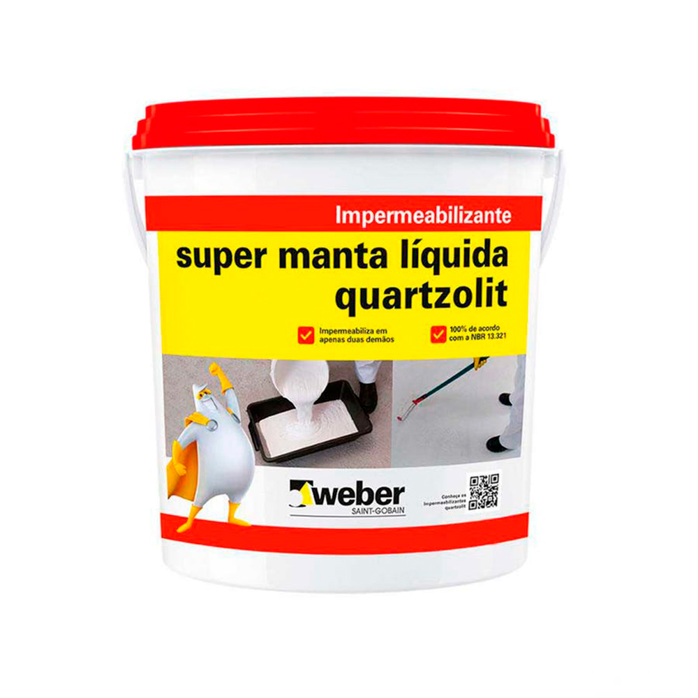 Super Manta Liquida BRanca Gl 4Kg Quartzolit