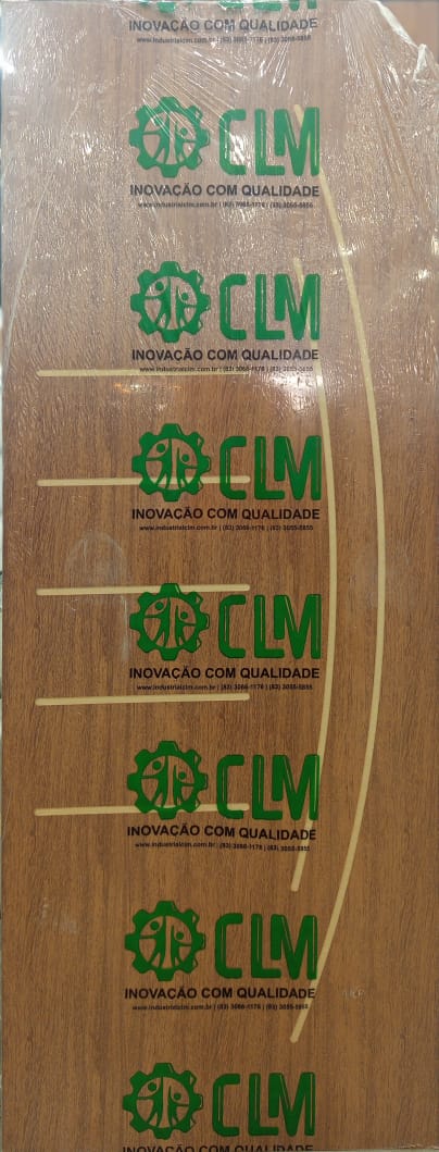 Porta Frisada Mogno 06 210X60 Clm