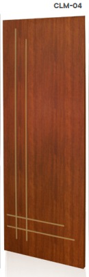 Porta Frisada Mogno 04 210X80 Clm