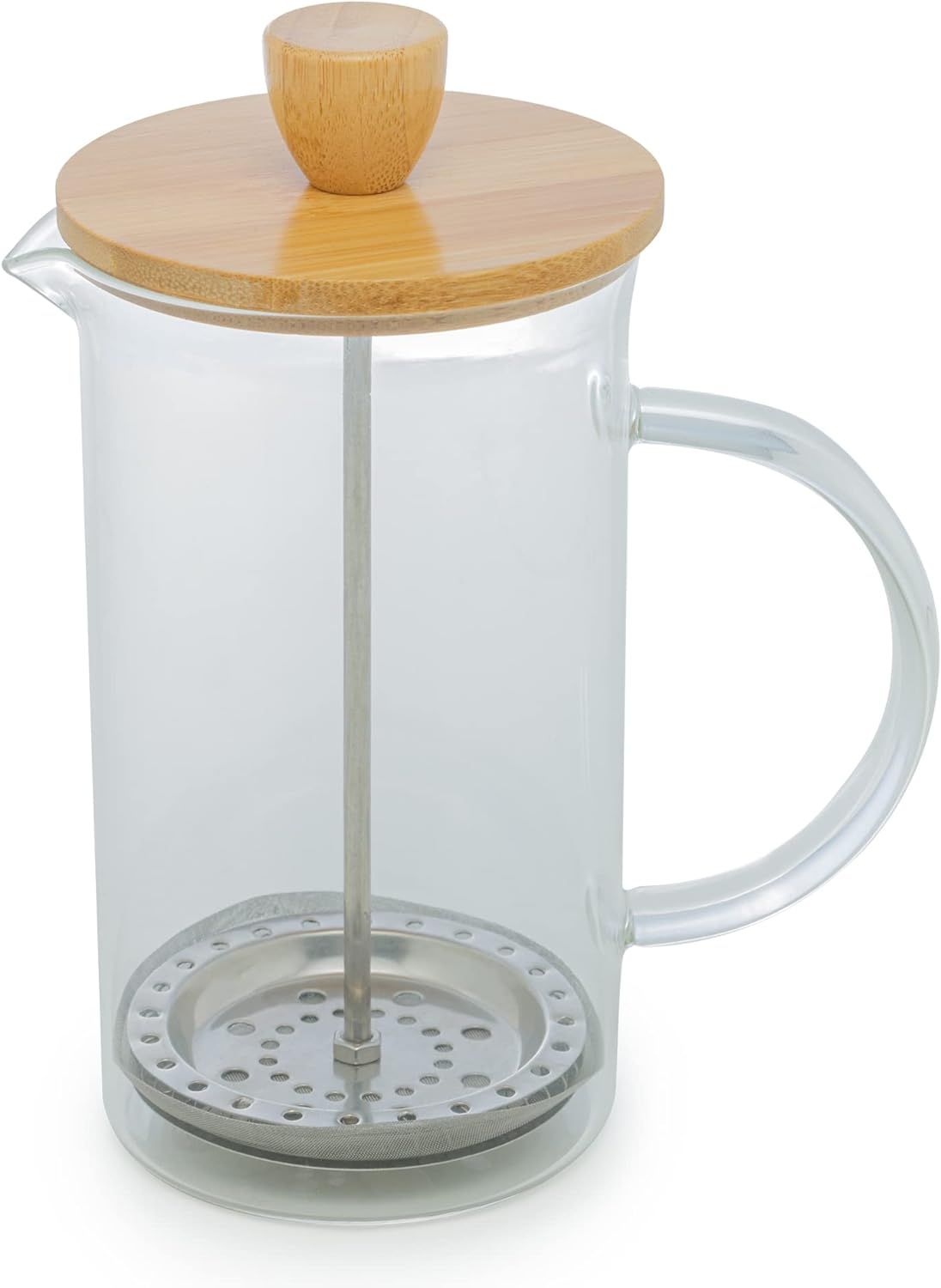Cafeteira Prensa Tampa/Bambu 600Ml De Vid...