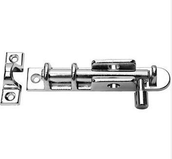 Ferrolho Cromado Latao 9Cm Metal Nobre
