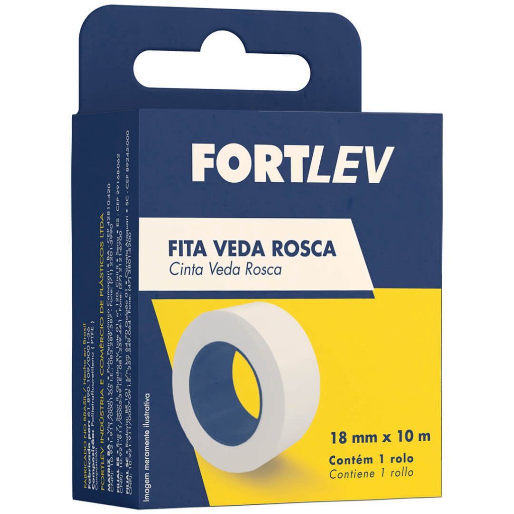 Fita Veda Rosca 18mmx10Mt Fortlev 