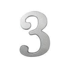 Numero Resid 3 Aluminio Global Plastic