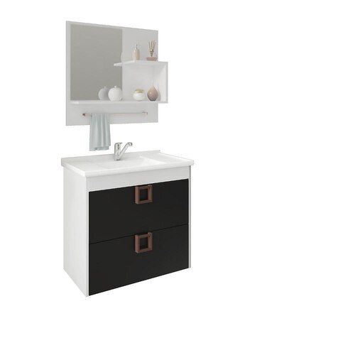 Armario Lirio 59Cm C/Espelheira BR/PT Mgm