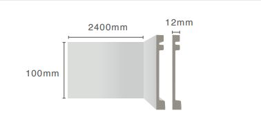 Alizar Liso 10cm x 2,40mt Branco 96 Ecomex
