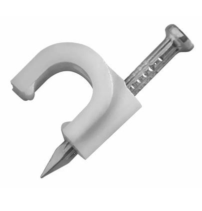 Fixa Fio C/Prego Coaxial C/100 6mm Sfor