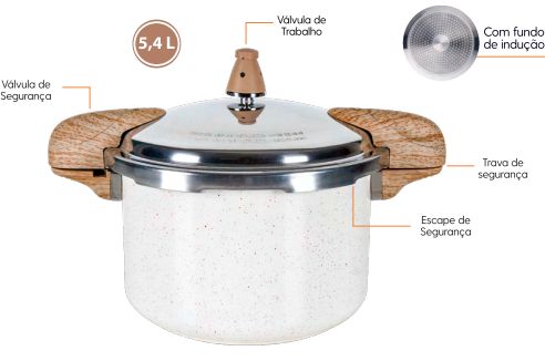 Panela Pressao C/Ind Pressure 5,4L 4953/1...